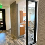 View of hallway and open treating room